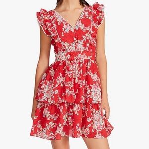 Betsey Johnson Ruffle Floral Sleeveless Sundress excellent condition super cute!